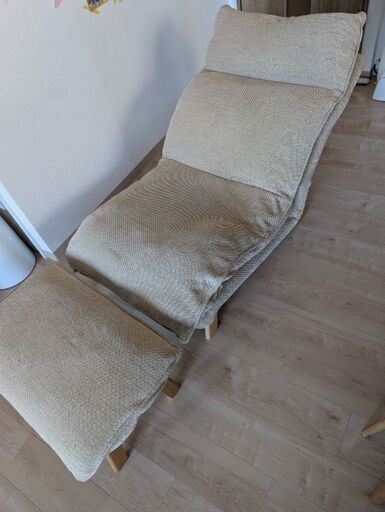 無印良品　ハイバックリクライニングソファとオットマンのセット