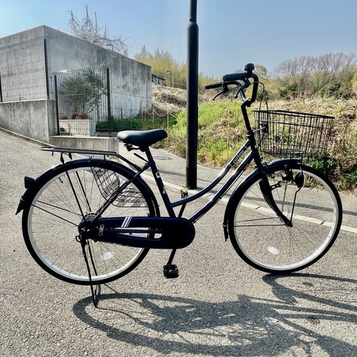 cortese26インチ自転車（紺色）