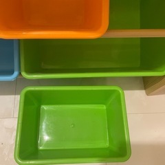 おもちゃ　本　お片付け収納ボックスの画像