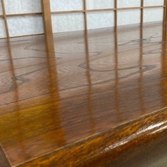 折りたたみ式木製ローテーブルの画像