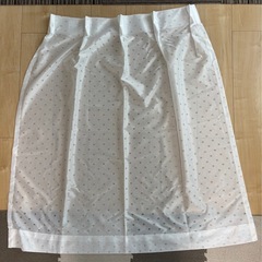 【新品】CAINZ/カインズ/レース/カーテン/白/ドット柄/2...