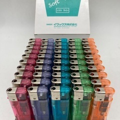③100円使い捨てライター50本おまとめ　NEWソフトライン i...