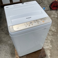 【Panasonic/パナソニック】洗濯機　動作ok 白　ホワイ...