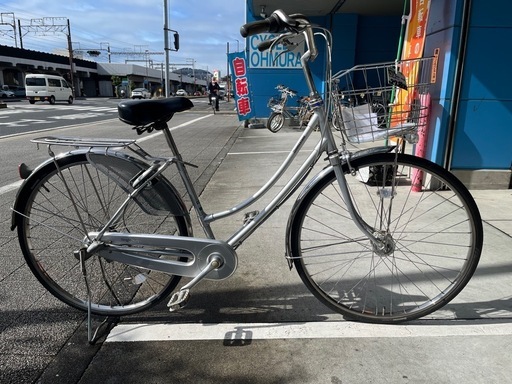 【完売御礼】【大人用】整備済 ブリヂストン 27型内装3段ギア シングルスター 中古自転車 銀色 <自転車のオオムラ 静岡店>