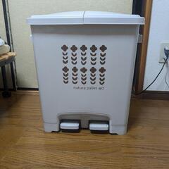 美品ペダル式分別ゴミ箱