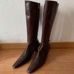 23区 ブーツ 茶色 24cm