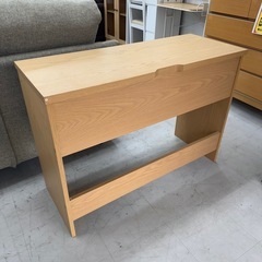 【超美品‼️】100cm幅パソコンデスク 学習机 事務机 木目調ナチュラルブラウン♪の画像