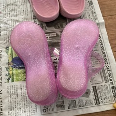 2セット　18cm クリアサンダル　ピンクの画像