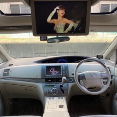 エスティマハイブリッド車⭐️サンルーフ⭐️後席フリップダウンモニターの画像
