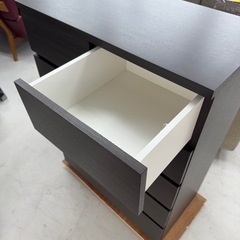 【超美品‼️】ニトリ 80cm幅5段ハイチェスト タンス 衣類収納家具 木目調ダークブラウン♪の画像