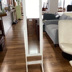 姿見（収納機能付き）【町田市再生家具】243609