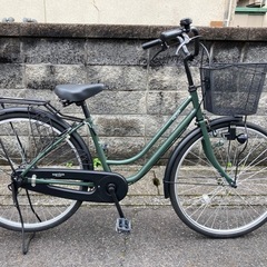 【26インチ自転車】美品❗️使用少ない❗️変速なし　LEDライト...