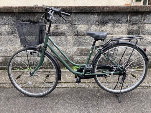 26インチ自転車】変速なし サイモト製 強化リヤキャリア使用 若林