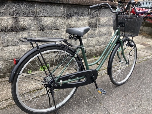 26インチ自転車】変速なし サイモト製 強化リヤキャリア使用 若林