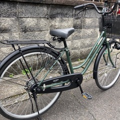26インチ自転車】美品❗️使用少ない❗️変速なしLEDライト強化リヤ 