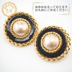 シャネル CHANEL イヤリング フェイクパール 26 ゴールド