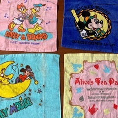 ディズニーほかウォッシュタオル　未使用7枚セット　未使用の画像
