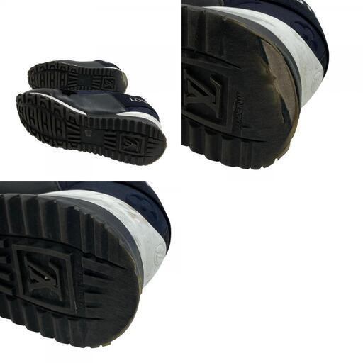 ルイヴィトン LOUIS VUITTON 23cm スニーカー ランアウェイライン モノグラム 日本限定 1AB3GB ブラック