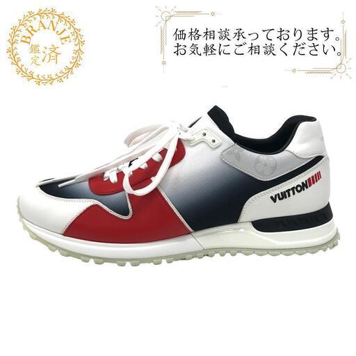ルイヴィトン LOUIS VUITTON スニーカー モノグラム ランアウェイライン 19年 GO1129 レッド