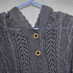 no jean ニットポンチョの画像