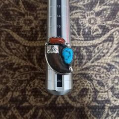 インディアンジュエリー　ナバホ　ターコイズ　ベアクロー　リング　...