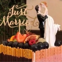 ウェディングケーキトッパーの画像