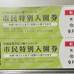 安城デンパーク入場券無料