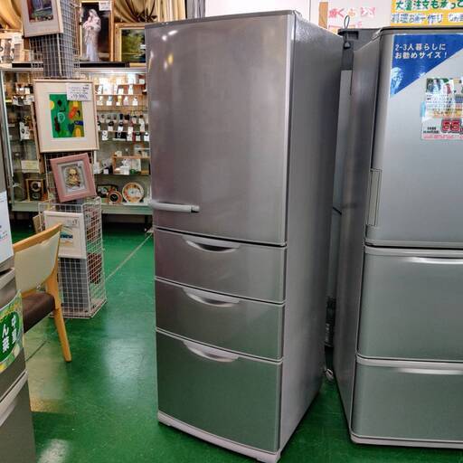 愛品館市原店】AQUA 2021年製 355L 4ドア冷蔵庫 AQR-36K（W)【愛