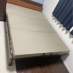高反発三つ折りダブルマットレス