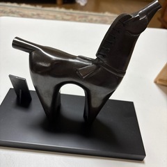 値下げ！三枝惣太郎作　馬　置物の画像