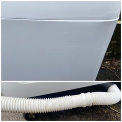 
☆通電・簡易動作確認済み☆　Hisense ハイセンス 5.5kg 全自動洗濯機 HW-55E2W 2023年製　ジャンク品の画像