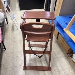 木製 ベビーハイチェアの画像