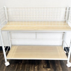 【中古品】YAMAZEN 山善 押入れ収納ラック キャスター付き...