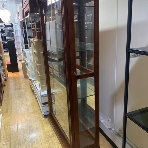 12/15値下げしました?洋風? PULASKI コレクションケース アンティーク コレクションボード ガラスショーケース キュリオケ