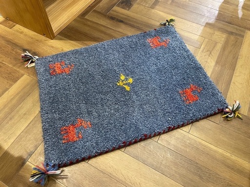 B7023【ギャッベ】 玄関マット ラグ