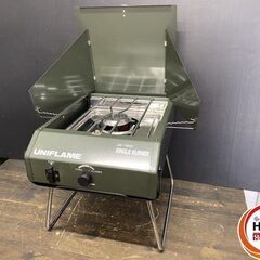 【引き取り限定】【中古品】UNIFLAME ユニフレーム US-1500 シングルバーナー 直結型簡易コンロ 説明書付 ※外箱にイタミ有、ガス容器別売の画像