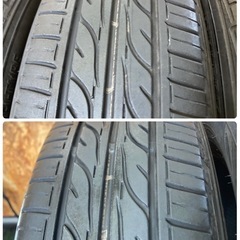 155/65R14🌈軽自動車サイズ🌈ダンロップ🌈サマータイヤ４本セット‼️日本製の画像