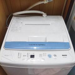 洗濯機　SANYO　ASW-60B　説明書付き