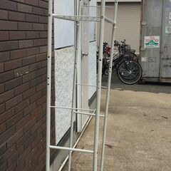 JM19677S)★お値下げ★ランドリーラック 伸縮式幅：約68～95cm 高さ：約180cm 奥行：約45cm　中古品【取りに来られる方限定】の画像