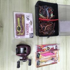 バス釣りリール、ワームセット