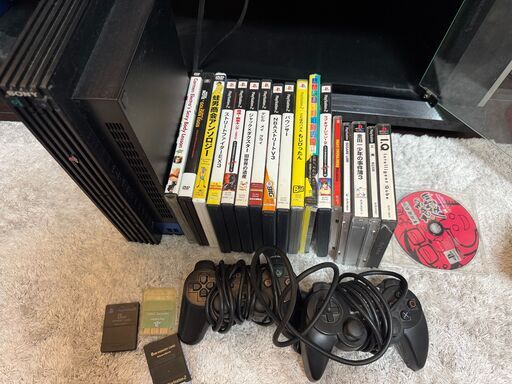 PlayStation 2／リモコン／コントローラー／ソフト多数／メモリーカード