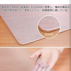 ECO PLUS] 冷蔵庫 マット キズ防止 凹み防止 床保護シート Sサイズ 53×62cm 〜200Lクラス 厚さ2mm 無色 透明 国内正規一年保証の画像