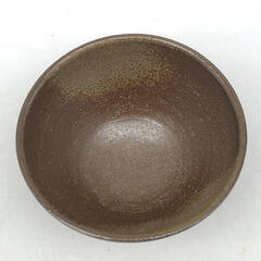 ss7402　備前焼 一陽窯 茶碗 ブラウン 共箱付 陶器製 茶碗 茶道具 抹茶茶碗 抹茶椀 すり鉢型 茶わん 和食器 和風 工芸品 茶碗 中古の画像
