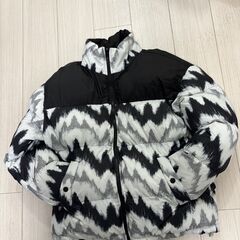 ゼブラ柄お洒落ダウンジャケットLサイズ無料です！