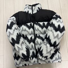 ゼブラ柄お洒落ダウンジャケットLサイズ無料です！の画像
