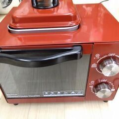 美品　お洒落でかわいい　コンパクト　オーブントースター　目玉焼き対応