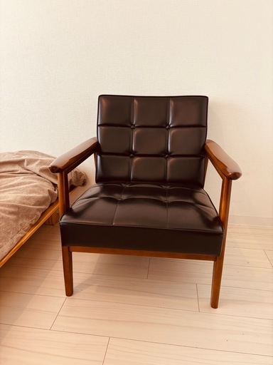 ★カリモク60 　Kチェアソファー★1掛けソファ1シーターブラック黒 カリモク60｜Kチェア｜1シーター｜モケットブラック