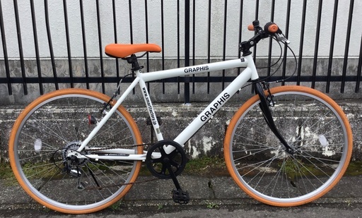 ＜整備済・美品＞GRAPHIS グラフィス・26インチ・クロスバイク シマノ6段変速