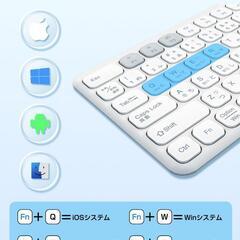 Ewin キーボード Bluetooth ワイヤレス 無線 2.4GHz（USBの画像