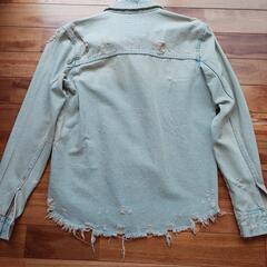 ダメージ加工メンズシャツZARA(L)の画像